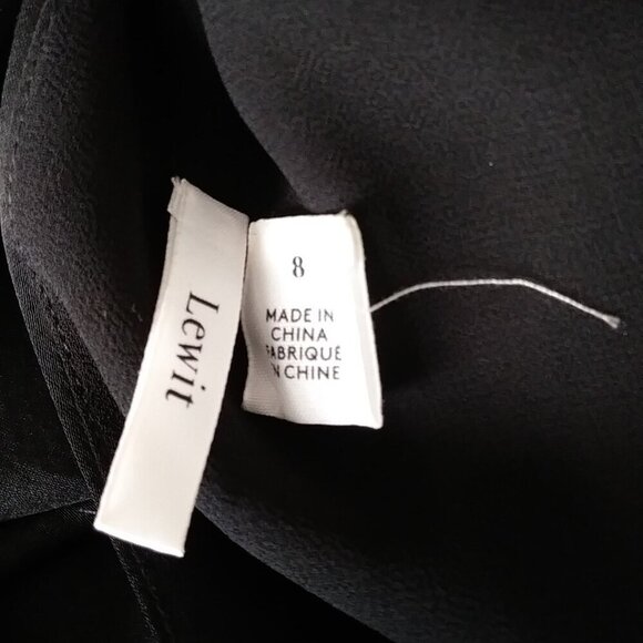 🖤 Title: Lewit Black Wide Leg Jumpsuit – Size 8 Sexy, Sleek & Pocket-Perfect - Picture 11 of 13